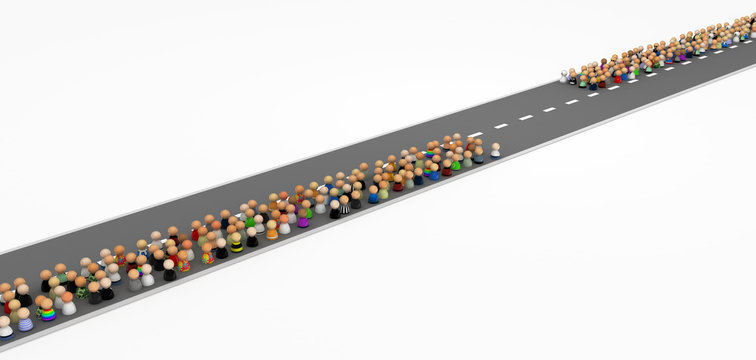Cartoon Crowd, Road