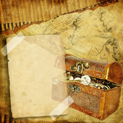 Wall Mural - vintage background - adventure stories