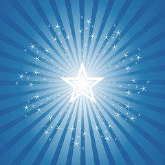 Wall Mural - Exploding Star Burst Background