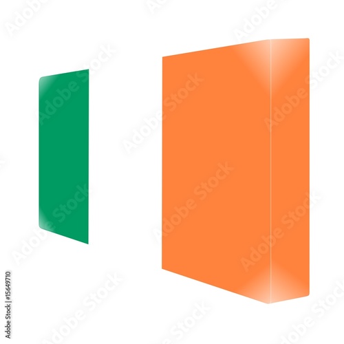 brique glassy avec drapeau irlande ireland eire Poster