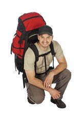 young backpacker