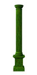 3d rendered illustration of a green column