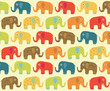 Elephant Abstract Floral Pattern