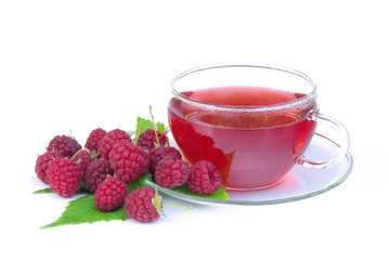 Sticker - Tee Himbeere - raspberry tea 03