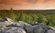 Leinwanddruck Bild point de vue d' Apremont forêt de fontainebleau