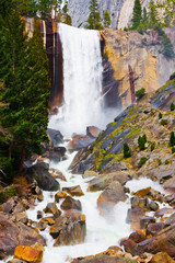 Wall Mural - Vernal Fall in Yosemite National Park