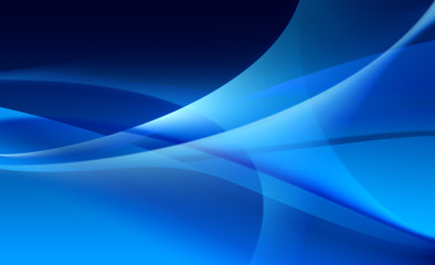 Abstract blue background / wallpaper of waves / veils texture