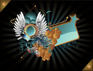 Wall Mural - vector banner abstracto