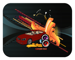 Wall Mural - auto en vector