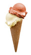ice cream vanille erdbeer
