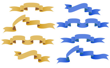 Wall Mural - isolated ribbons