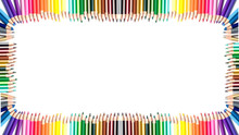 Colorful Pencils Frame