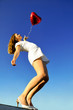 © Artem Mykhailichenko - girl with a red ball in the form of heart