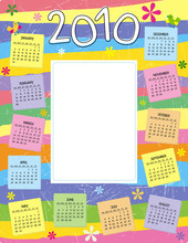 2010 Calendar With Place For Kid’s Photo