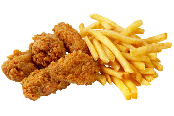 Chicken and French fries