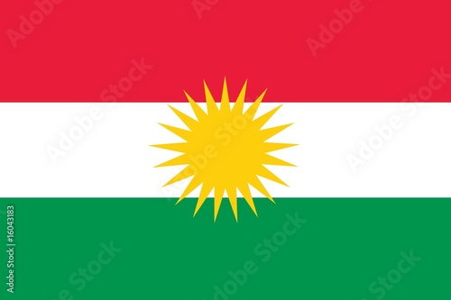 Valokuvatapetti Kurdistan Flag