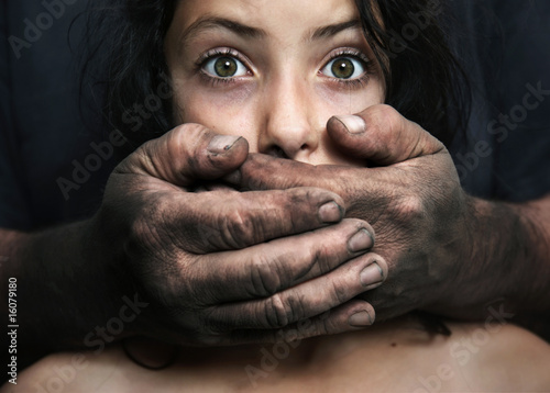 Cuadros en Lienzo Domestic violence - conceptual image
