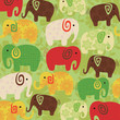 elephant cartoon pattern