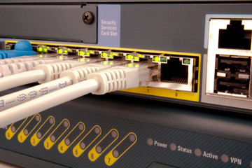 network switch and patch cables