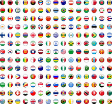 Flags Of The World Buttons (x195)