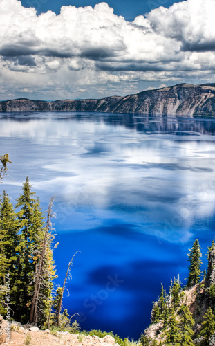 bedruckte Wasserabweisende Stoffe - Crater Lake (von dendron)