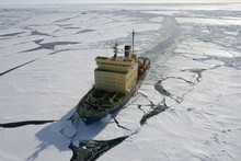 Icebreaker On Antarctica