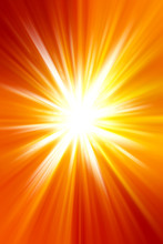 Abstract Yellow And Orange Sun Rays Background