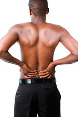 Man with backpain