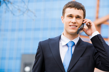 Wall Mural - Busy entrepreneur