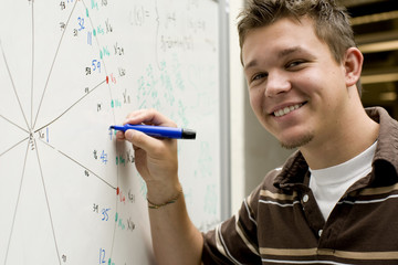 Young man at school