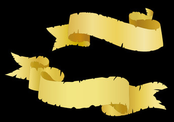 Wall Mural - old ribbons as a banners