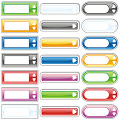 fully editable vector web buttons