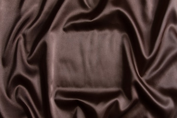 Brown silk textile background