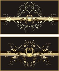 Wall Mural - Patterns of ornaments for design. Two wrapping. Vector