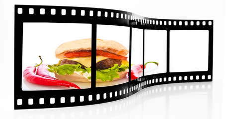 Hamburger film strip