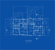 blue print house floor plan