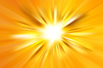 Poster - Abstract yellow explosion sun background