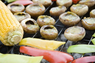 Vegetables on grill 2