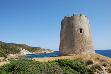 tour génoise dans le Sud de la Sardaigne