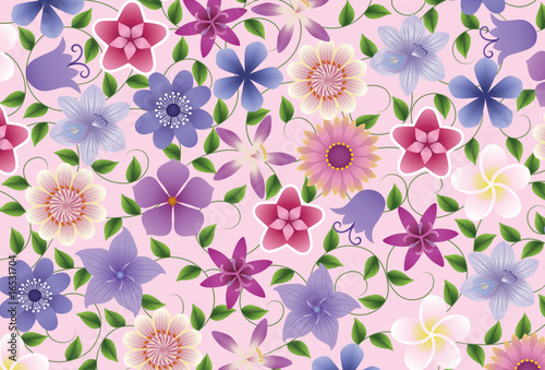 Naklejka dekoracyjna Floral background.