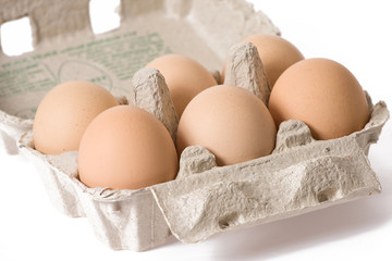 Sticker - eggs in paper egg carton