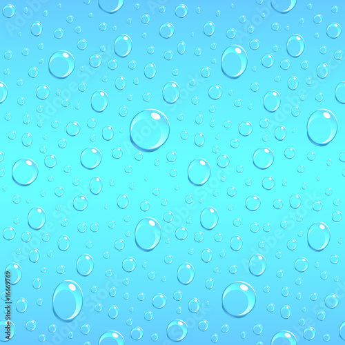 Foto-Plissee - Seamless water drops background (von artcalin)