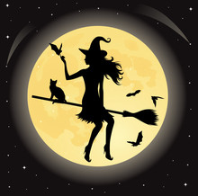 Witch On A Broom.