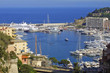 Panoramic view of sea port of Monte-Carlo, Monac
