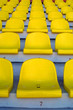 Yellow empty stadium seats