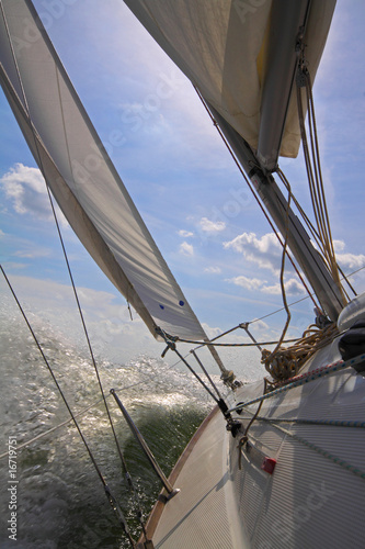 Fototapeta na wymiar Hart am Wind