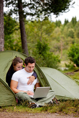 Sticker - Computer Outdoor Tent