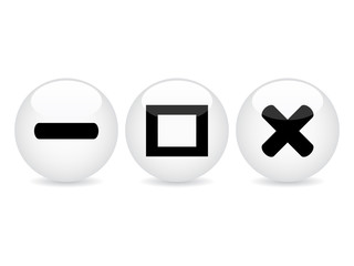 white web buttons vector illustration