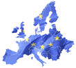 canvas print picture - Europakarte