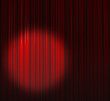 © jas - Deep Red Curtain With Spot Bottom Left